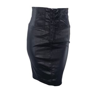 Guess by Marciano Black Pencil Stretch Midi Skirt Women's 6 S Corpcore 3506